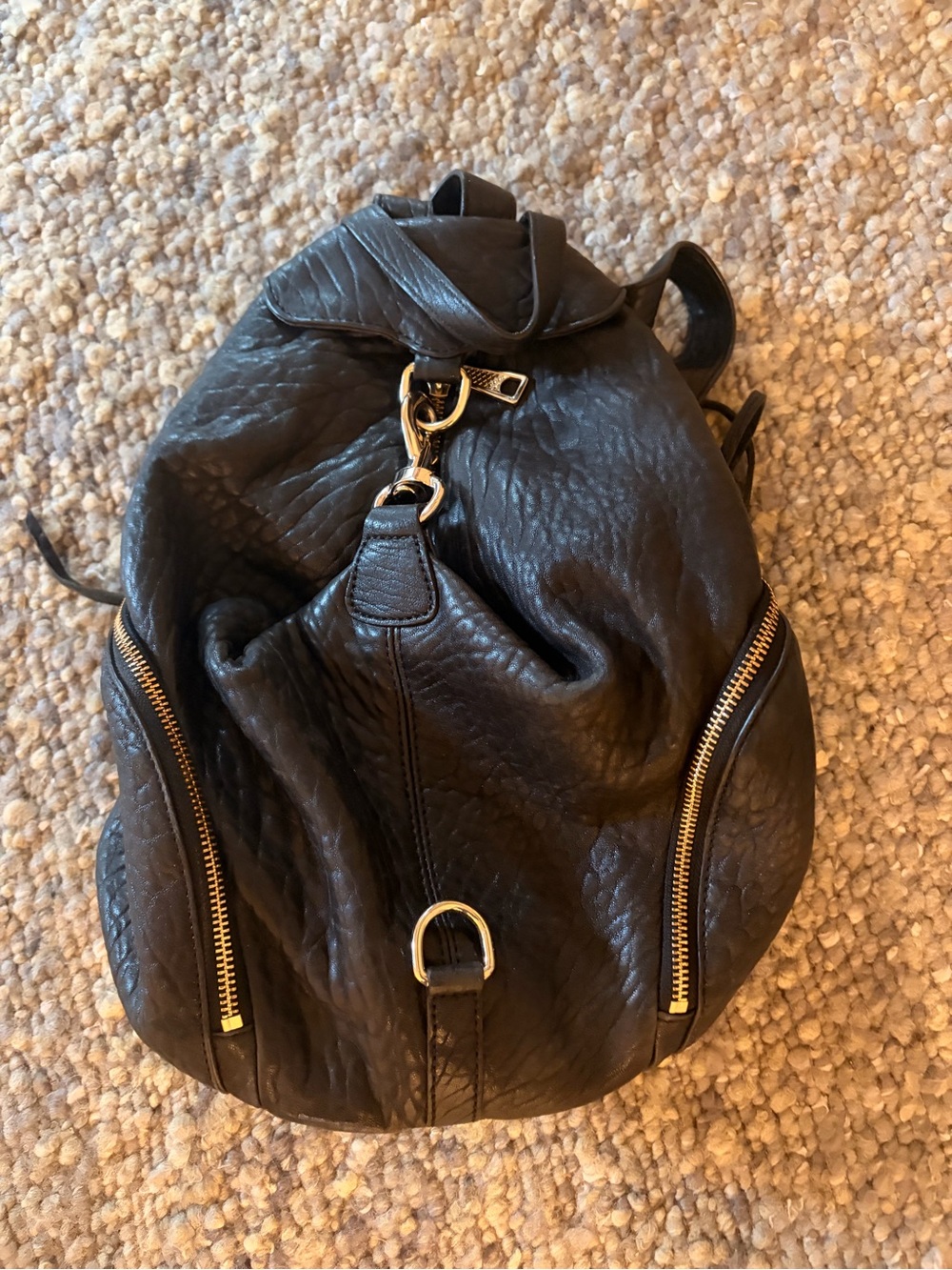 Rebecca Minkoff Black Leather Backpack